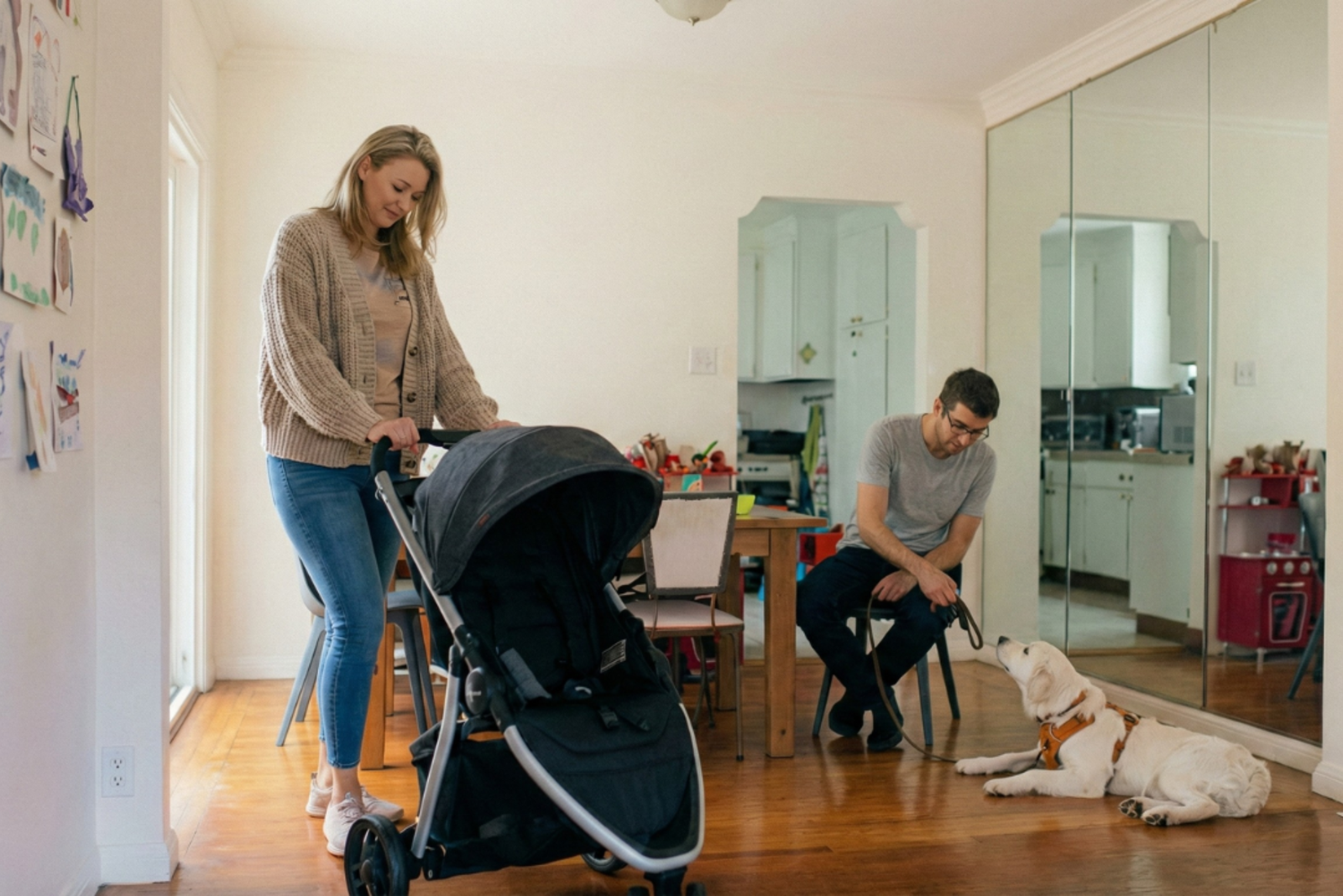 How to Train a Dog to Walk Beside a Stroller Without Pulling or Lunging How to Train a Dog to Walk Beside a Stroller Without Pulling or Lunging
