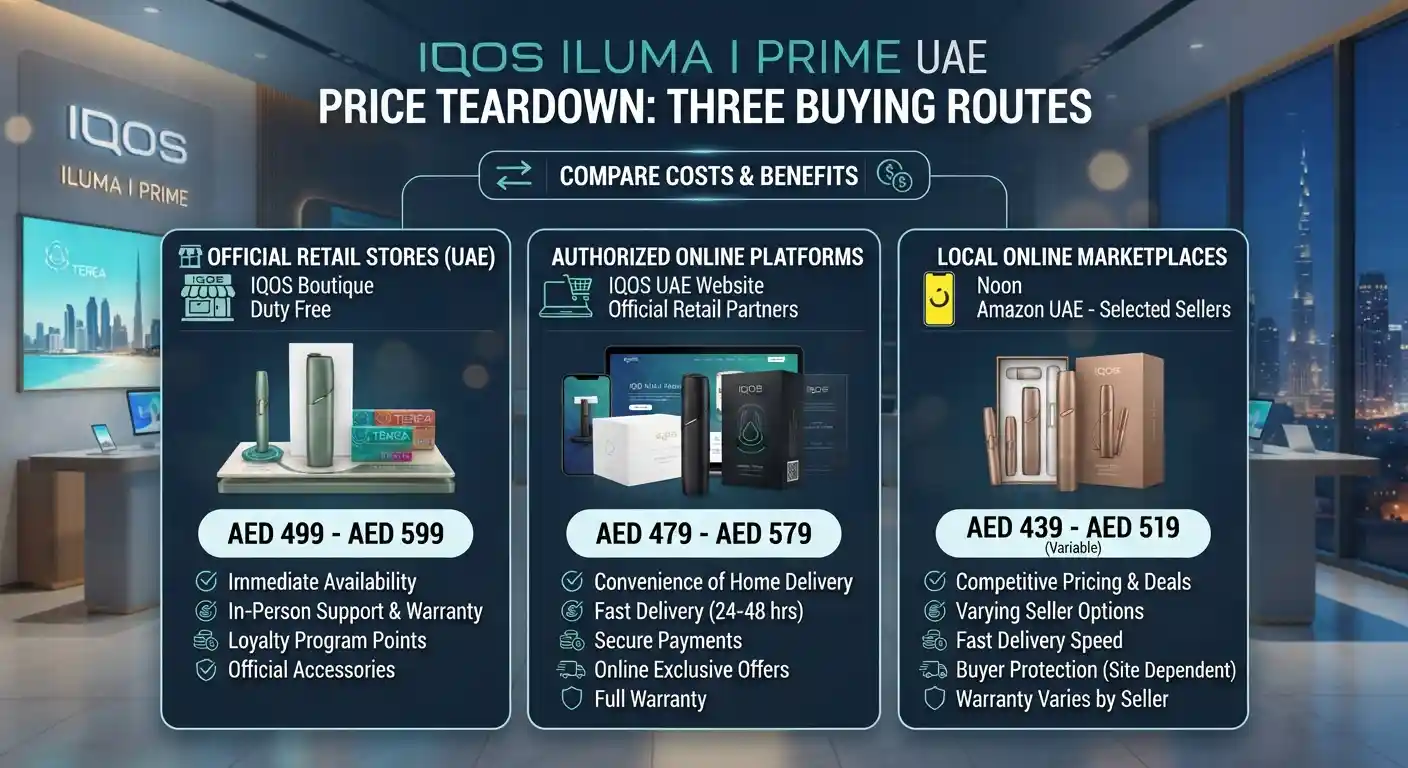 IQOS Iluma I Prime UAE Price Teardown: Three Buying Routes