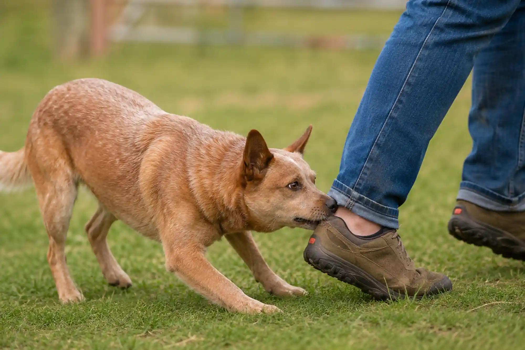 How to Stop a Puppy from Biting Ankles and Pant Legs During Walks